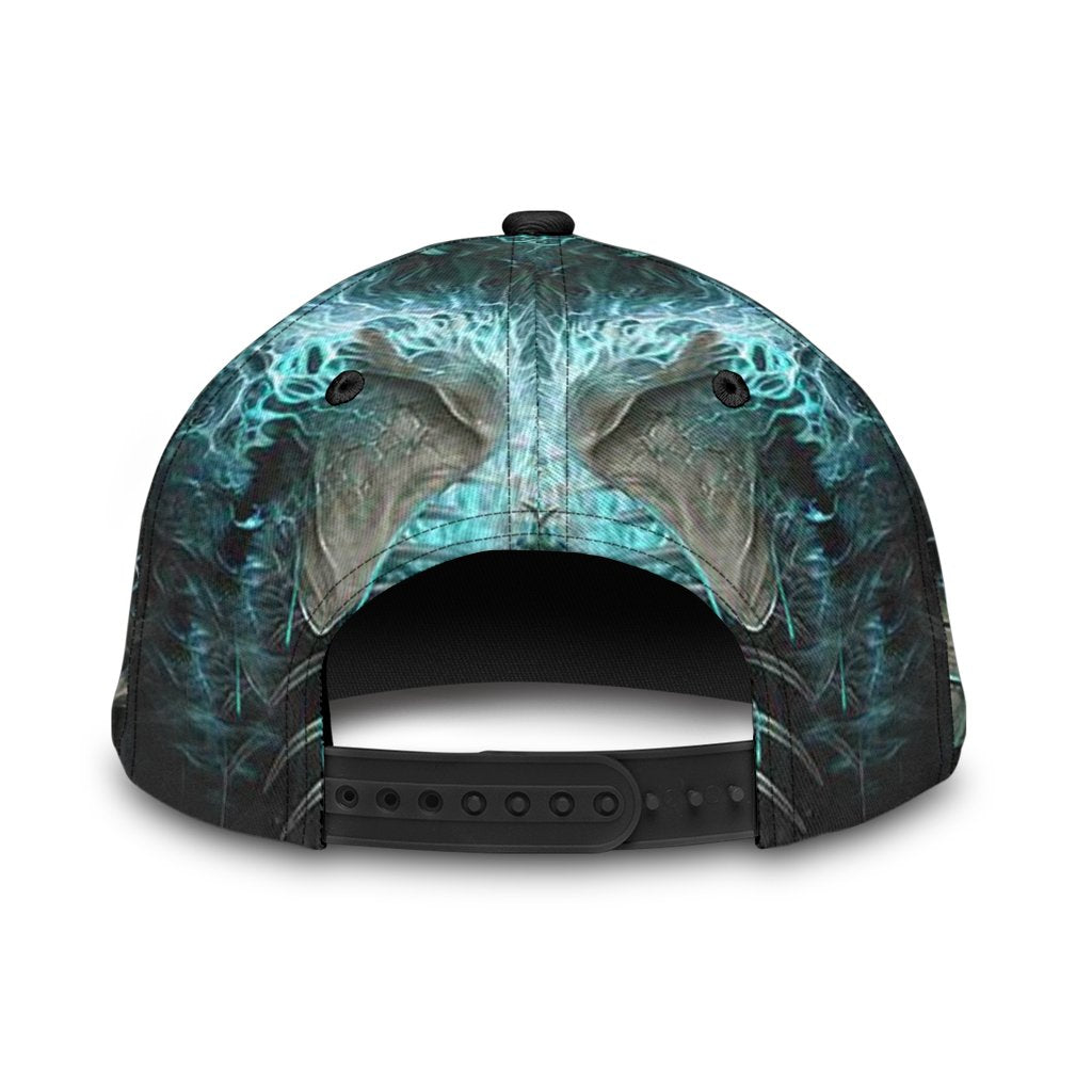 Skull Angry On Classic Cap Hat, 3D Full Printed Skull Cap CO0159