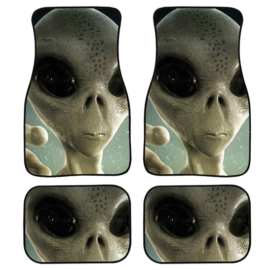 Grey Alien 3D Print Front And Back Car Floor Mats, Front Car Mat SO0289