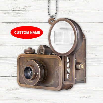 Personalized Camera Ornament, Camera Christmas Ornament, Camera Car Ornament, Cameraman Xmas Ornament, Photographer Ornament Gift OO1622