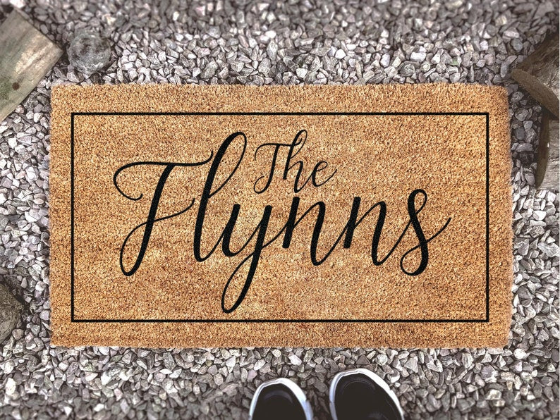 Personalized Doormat With Family Name, Last Name Custom Door Mat, Welcome Mat, Housewarming Gift SO0998