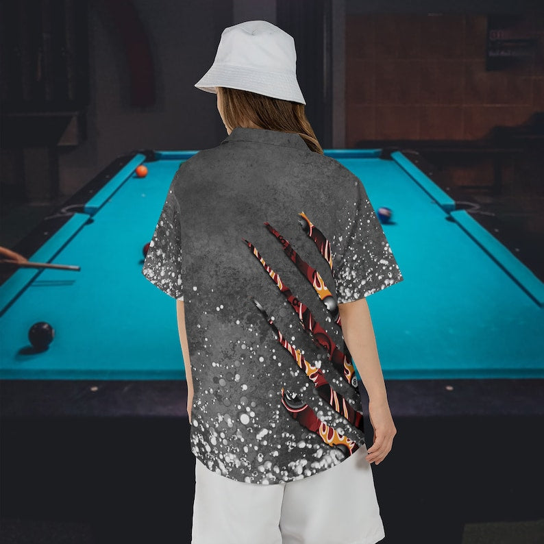 Tendpins Personalized Billiards Paint Splash Hawaiian Shirt BIA0653