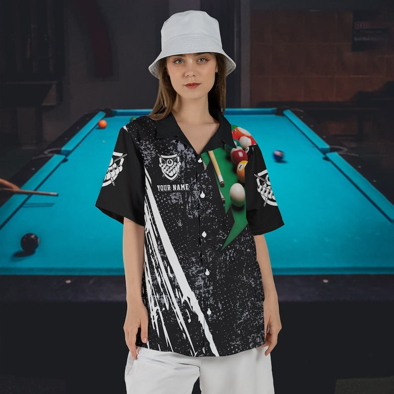 Tendpins Personalized Billiards Team All Over Print 3D Hawaiian Shirt BIA0085