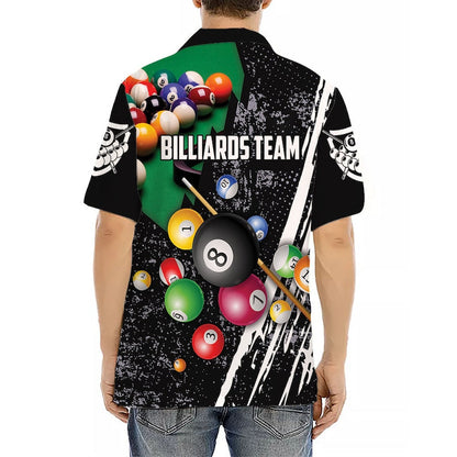 Tendpins Personalized Billiards Team All Over Print 3D Hawaiian Shirt BIA0085