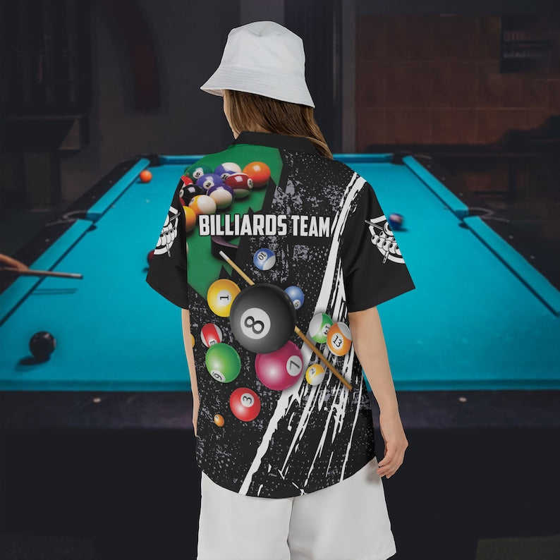 Tendpins Personalized Billiards Team All Over Print 3D Hawaiian Shirt BIA0085