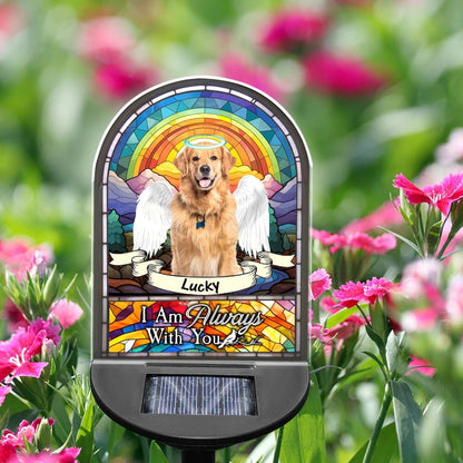 Personalized Photo Pet Memorial Solar Garden Light, Dog, Cat Memorial Solar Light, Pet Remembrance Gift, Pet Sympathy Gift, Pet Loss Gift SGL0002