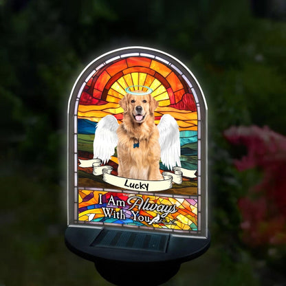 Personalized Photo Pet Memorial Solar Garden Light, Dog, Cat Memorial Solar Light, Pet Remembrance Gift, Pet Sympathy Gift, Pet Loss Gift SGL0002