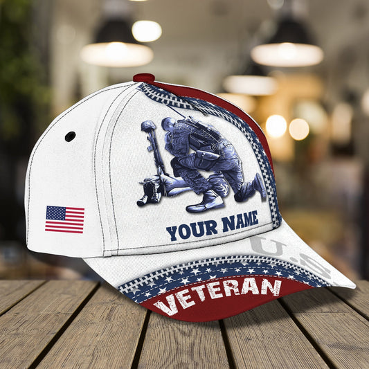 3D Classic Cap Veteran Personalized Name Cap 118 Tendpins CA2492