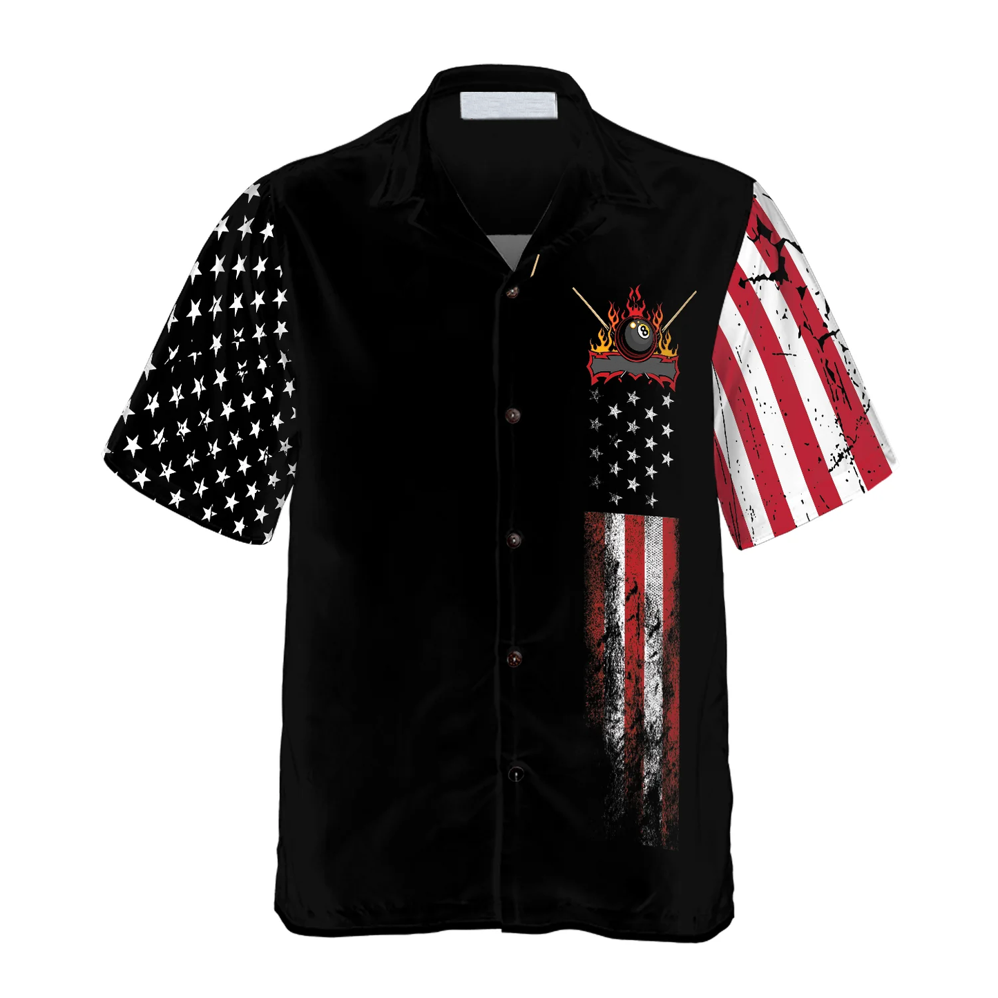 Billiards Eagle American Flag Hawaiian Shirt, Perfect Gift for Billiard Player, Billiard Shirt, Flag Shirt HO4082