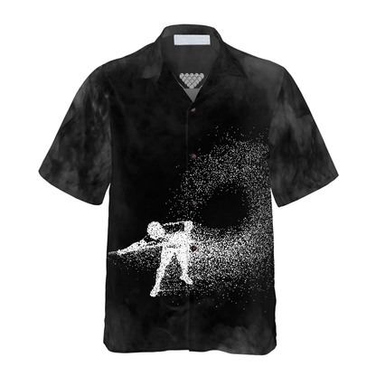 3D All Over Print Billiards On Smoke Background Hawaiian Shirt, Idea Gift for Billiard Player HO4088