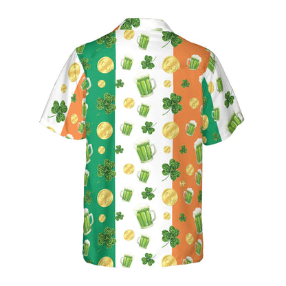 Beer Shamrock And Coin St Patrick's Day Hawaiian Shirt PO0133