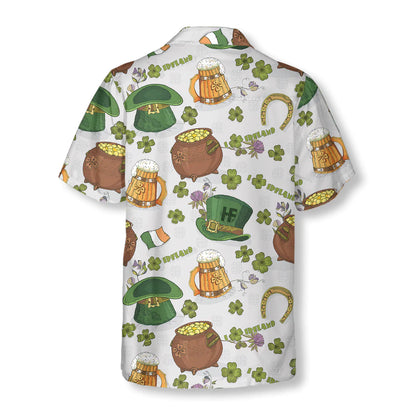 Happy Saint Patrick's Day Ireland Proud Pattern 2 Hawaiian Shirt PO0127