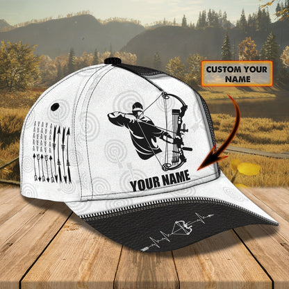 3D Classic Cap Archery 002 Personalized Name Cap Tendpins CA0989