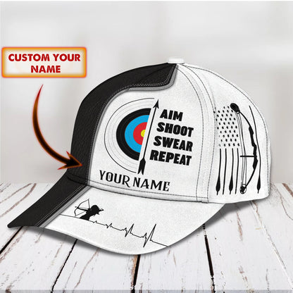 3D Classic Cap Archery Cv98 Personalized Name Cap 04 Tendpins CA1006