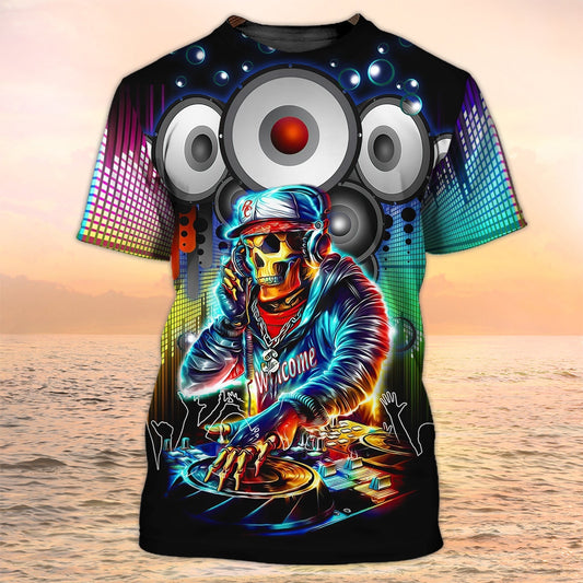 3D DJ T Shirt Men Women Night Club Dj Uniform Shirts Relax The DJ Here Tshirt TO1903