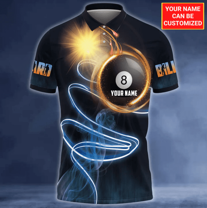 Tendpins 8 Ball Billiard Personalized 3D Unisex Shirt BIA0470