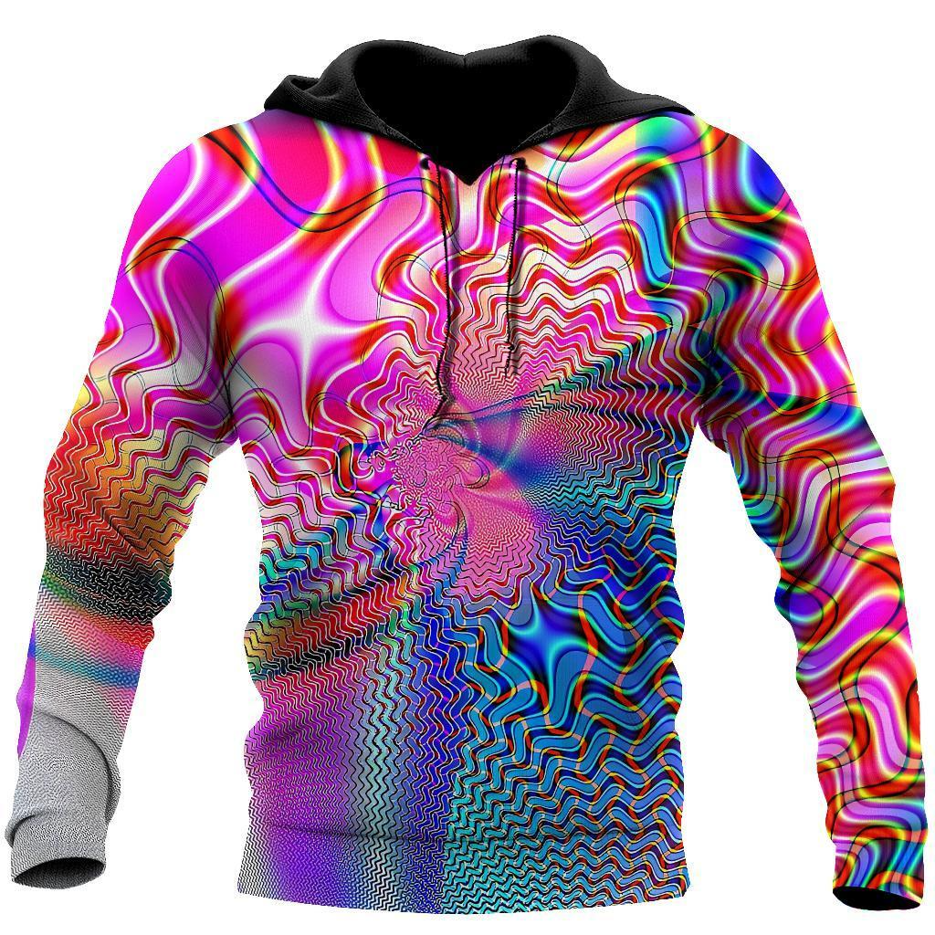 Acid Trip Hippie Hoodie For Men And Women, 3D Hippie Art On Hoodie, Women hippie hoodie SO0483