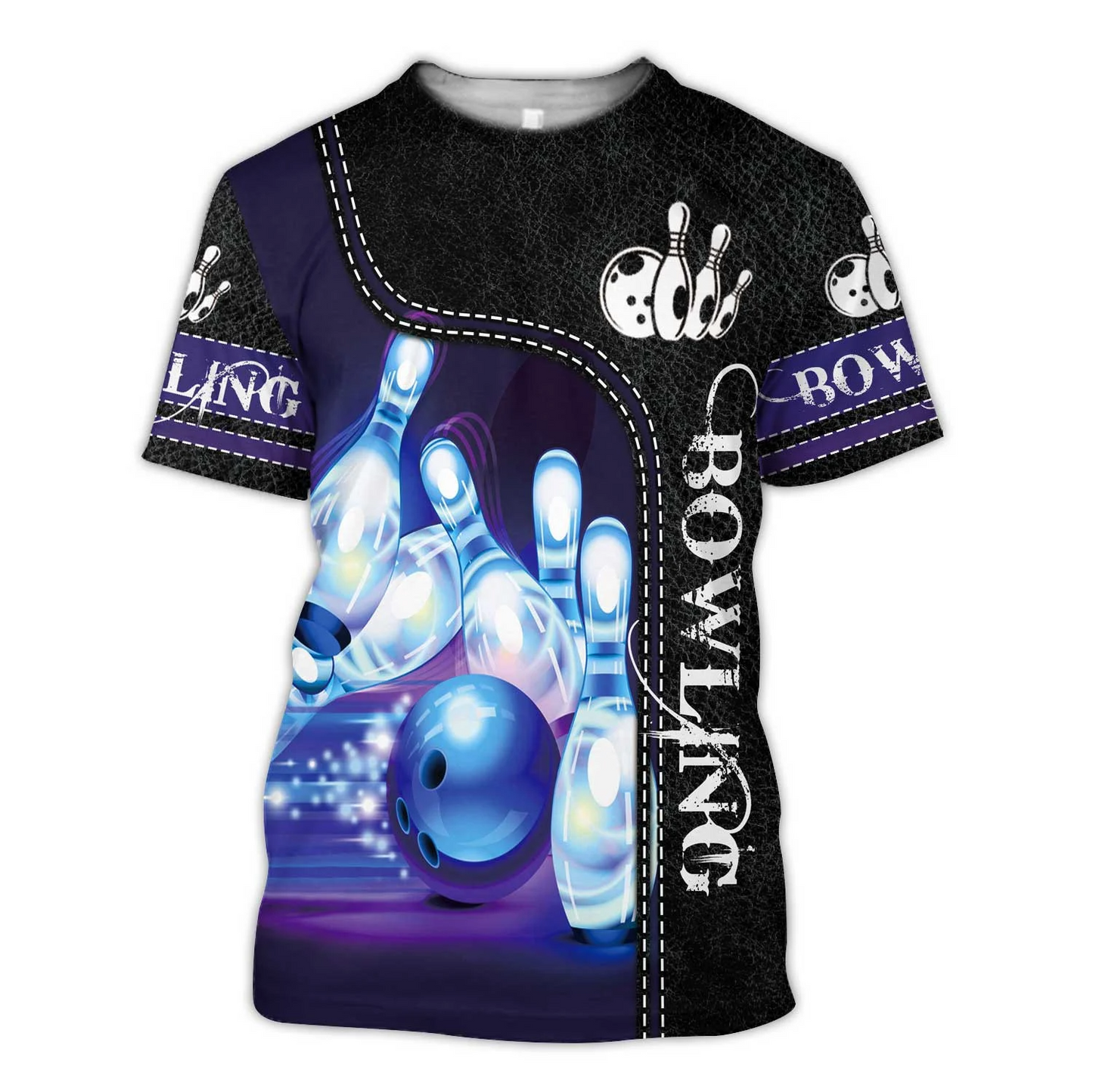 Custom 3D Bowling Tshirts For Men Women BOT0047