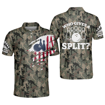 Who Gives A Split Bowling Shirts Camo BM0014