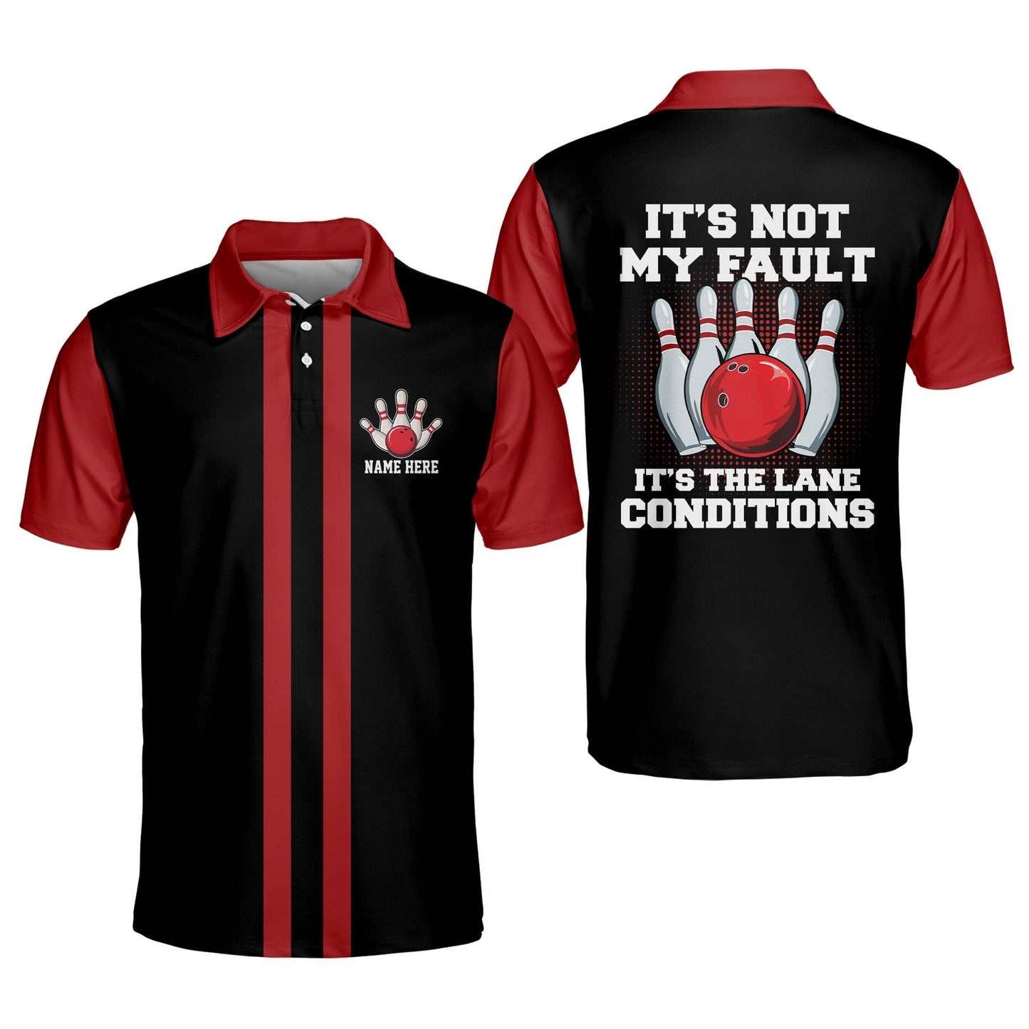 It's Not My Fault Bowling Shirts Retro BM0060