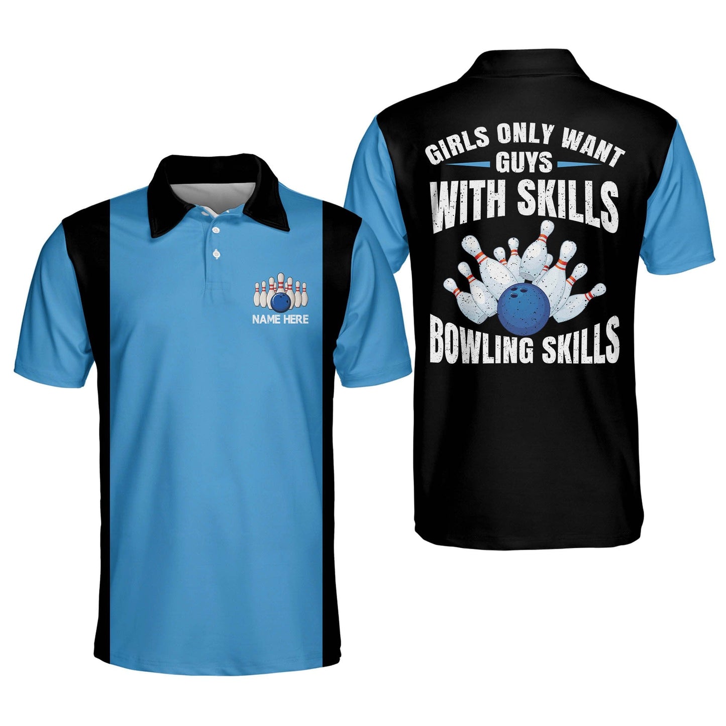 Customize Funny Bowling Skills Shirts BM0061