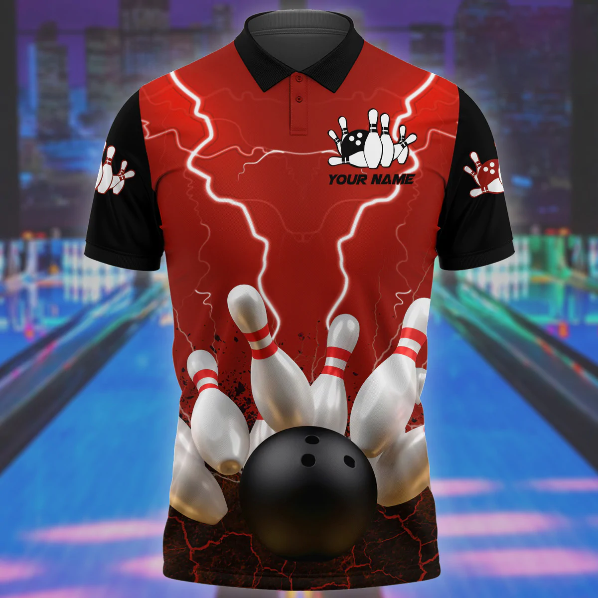 Custom Bowling Polo Shirts Unisex BO0278