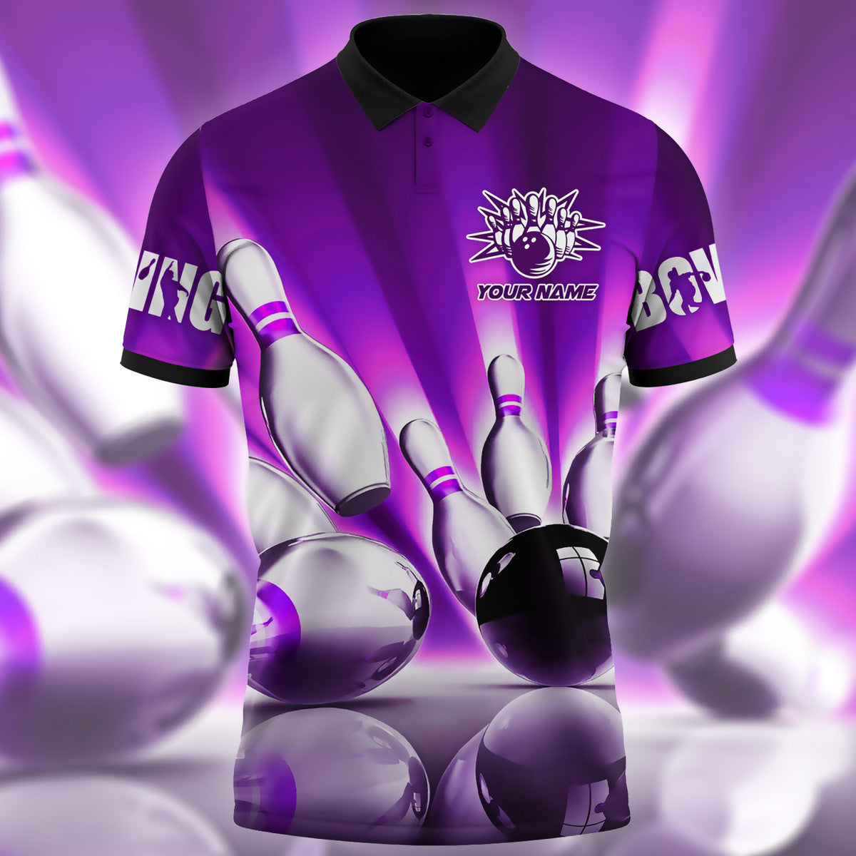 Custom Bowling Polo Shirts Unisex BO0277