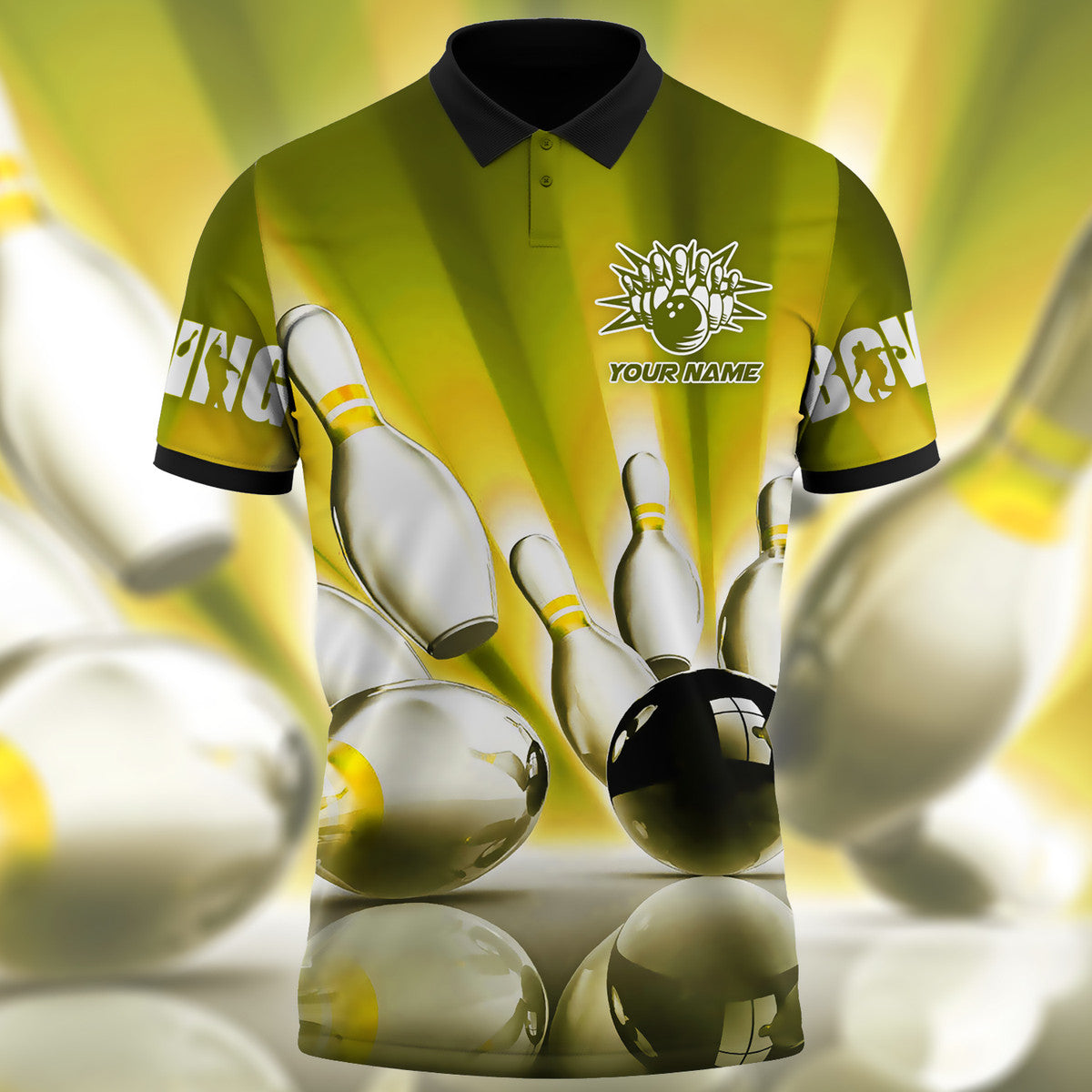 Custom Bowling Polo Shirts Unisex BO0277