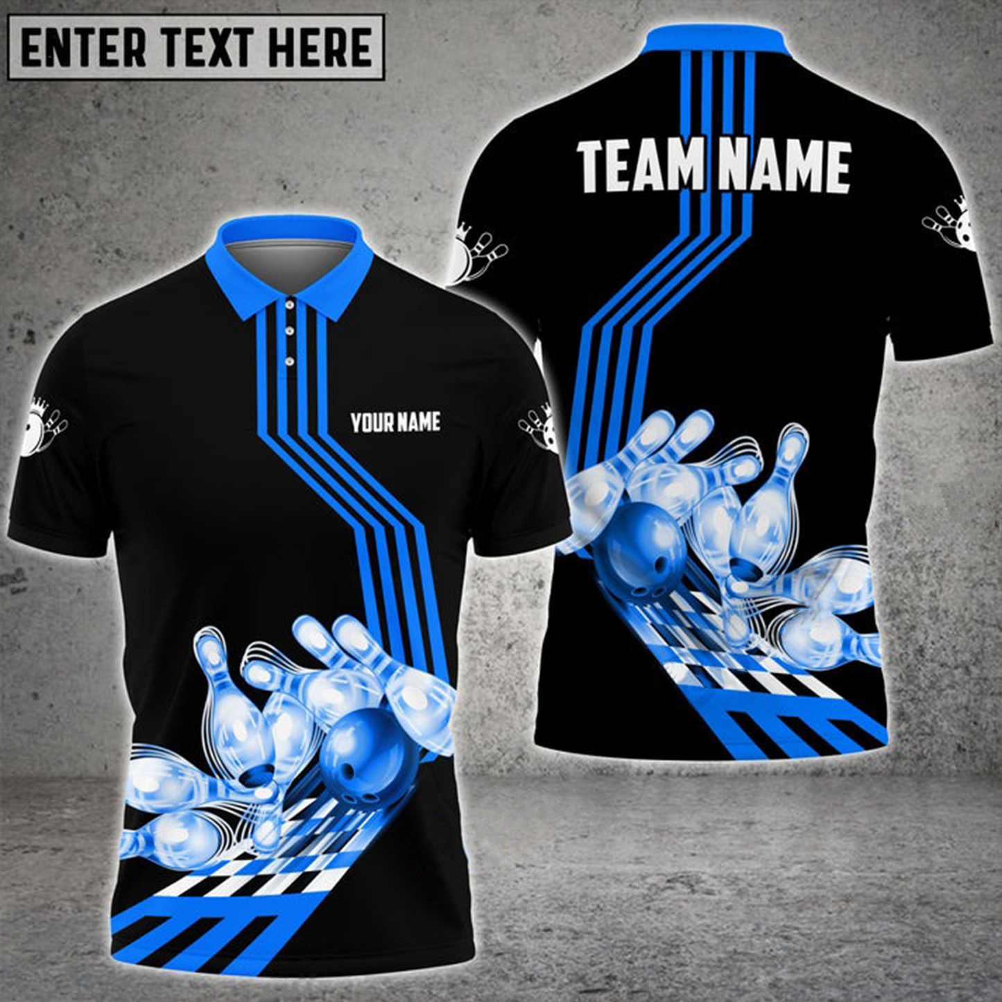 Custom Bowling Polo Shirts For Team BO0356