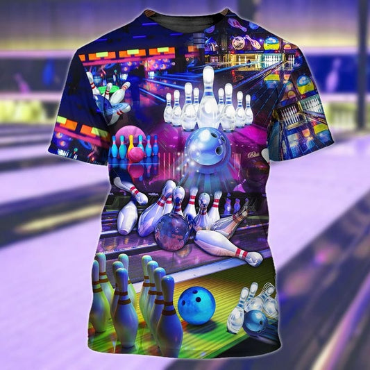 Custom 3D Bowling Tshirts For Men Women BOT0040