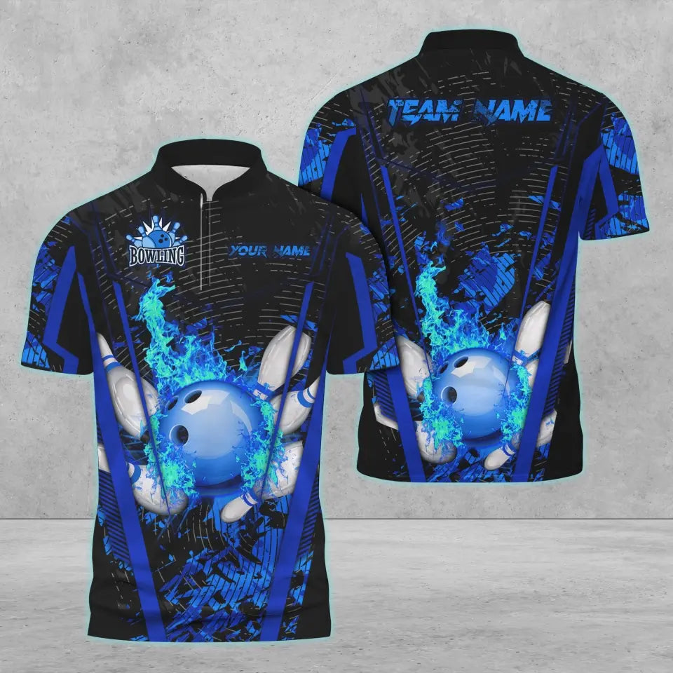 Custom Flame Bowling Jerseys For Team BO0366