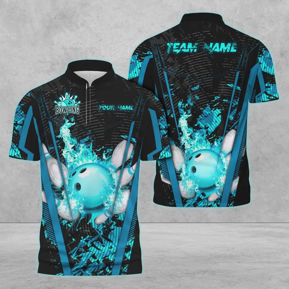 Custom Flame Bowling Jerseys For Team BO0366