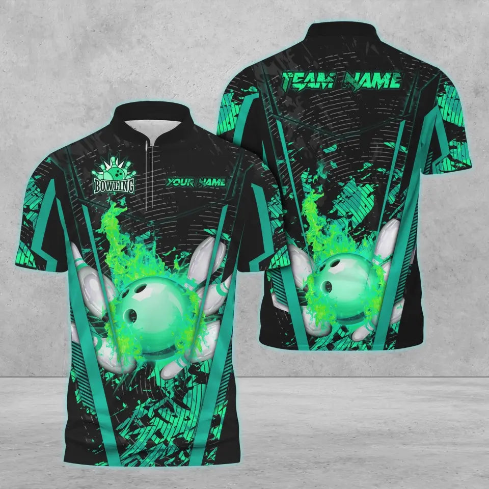 Custom Flame Bowling Jerseys For Team BO0366