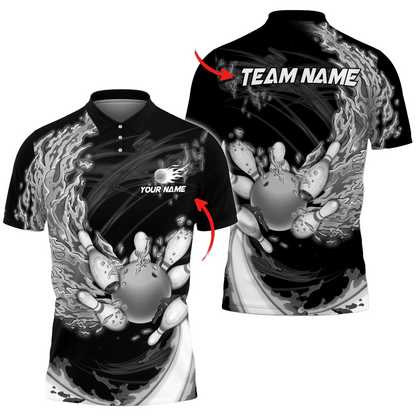 Custom Bowling Polo Shirts For Team BO0340