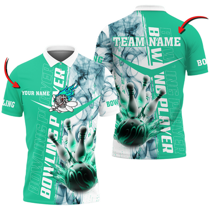 Custom Bowling Polo Shirts For Team BO0342