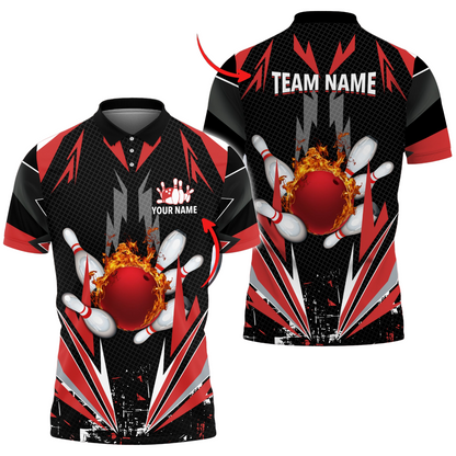 Custom Bowling Polo Shirts For Team BO0347