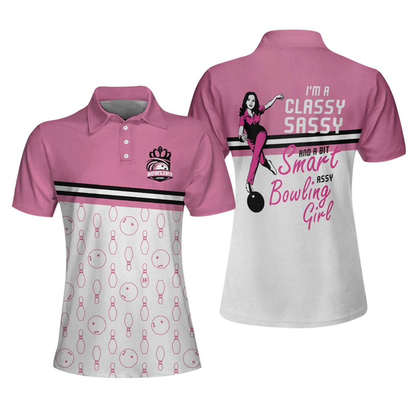 Custom Girl Cute Polo Bowling Shirts BW0013