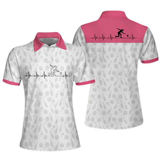 Custom Heartbeat Ladies Bowling Shirt BW0016