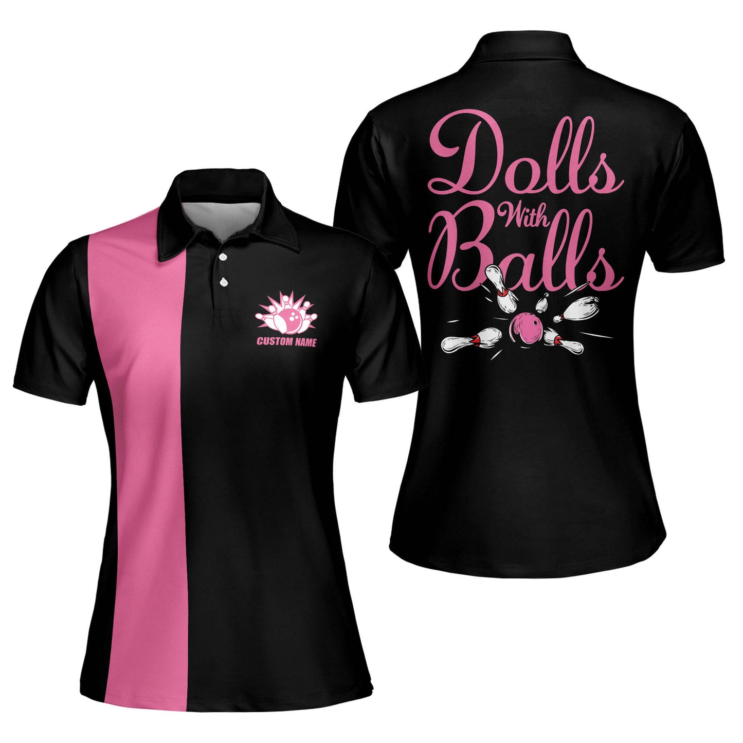 Custom Doll With Balls Bowling Polos BW0071