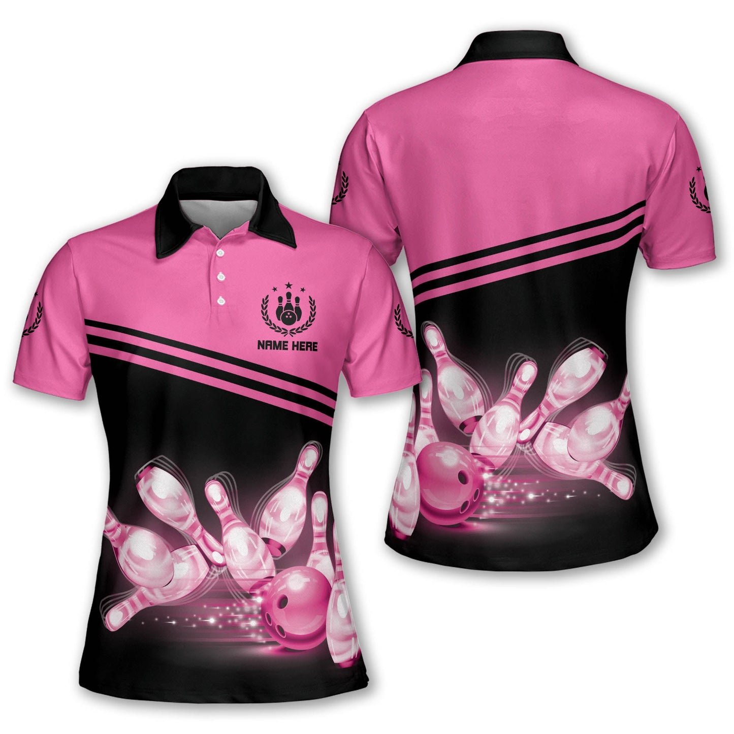 Custom Bowling Polo Shirts For Women BW0092