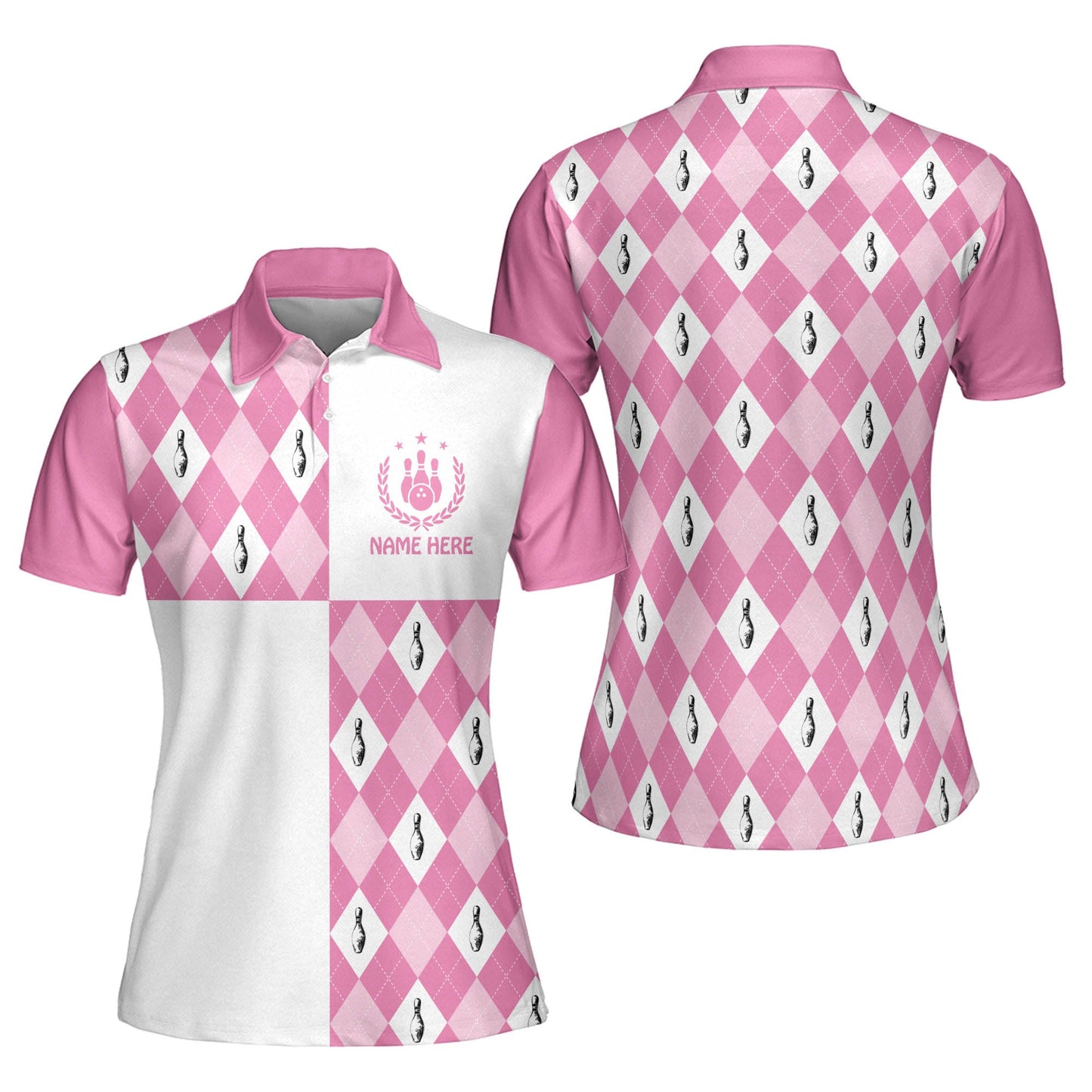 Custom Bowling Polo Shirt Pattern BW0060