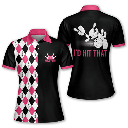 I'd Hit That Womens Bowling Shirts BW0103