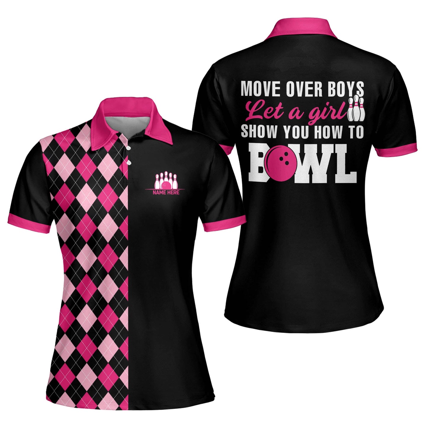 How To Bowl Womens Bowling Shirts BW0067