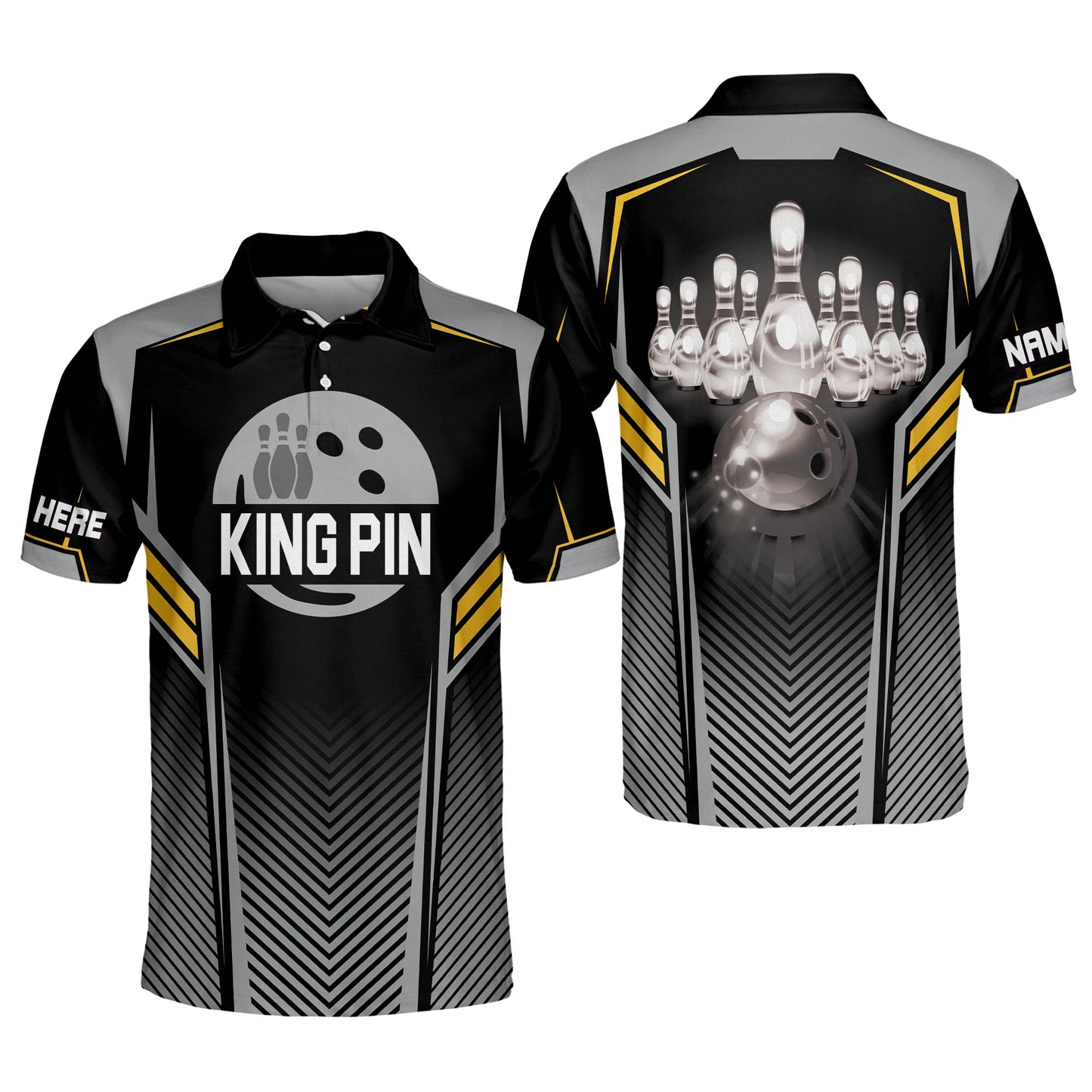 Custom Kingpin Crazy Bowling Shirts BM0080