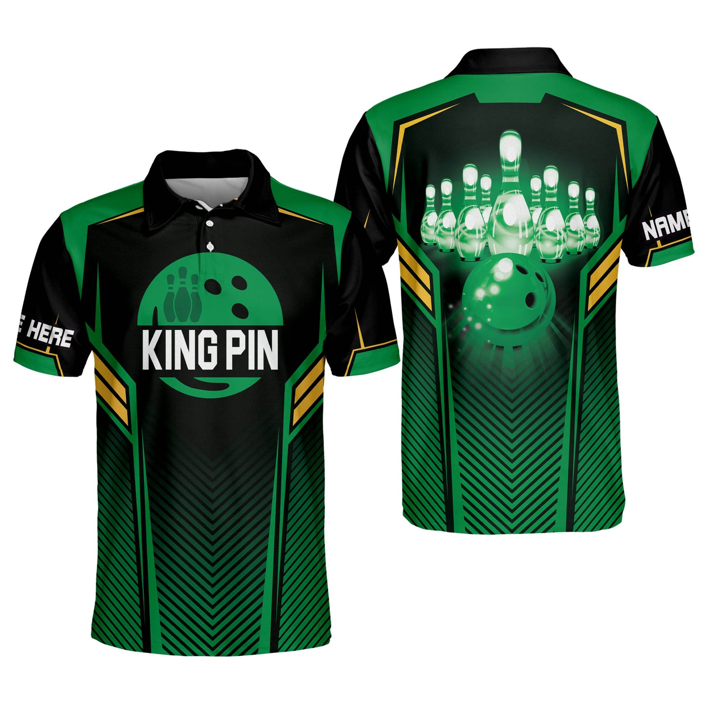 Custom Kingpin Crazy Bowling Shirts BM0080