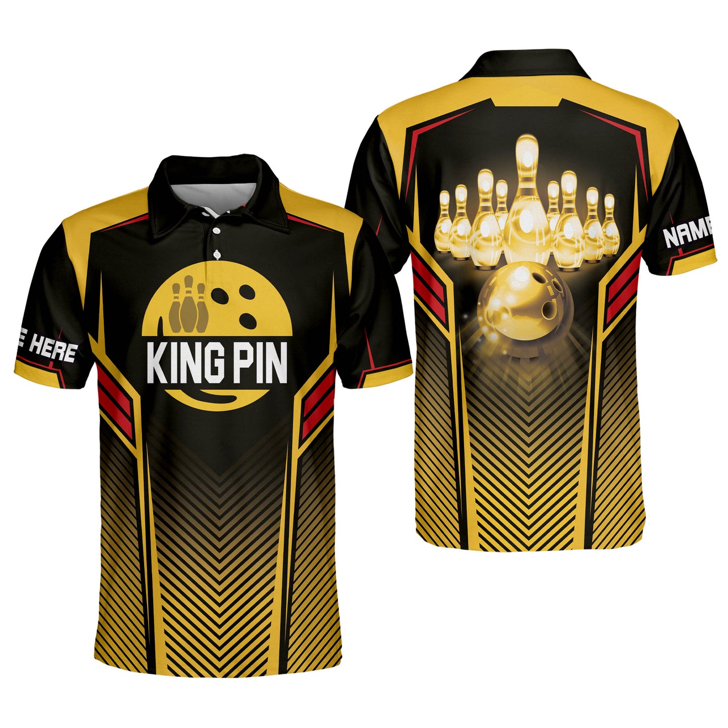 Custom Kingpin Crazy Bowling Shirts BM0080