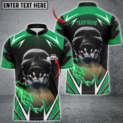 Custom Skull Bowling Jersey For Team BO0018