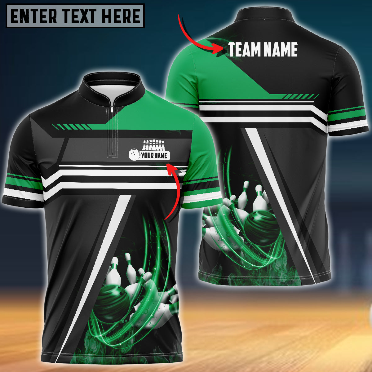 Custom Bowling Jerseys For Team BO0363