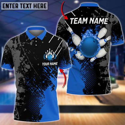 Custom Flame Bowling Polo Team Shirts BO0100