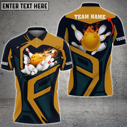 Custom Bowling Polo Shirts For Team BO0345