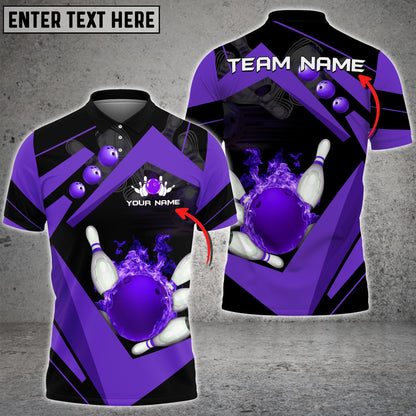 Custom Bowling Polo Shirts For Team BO0375